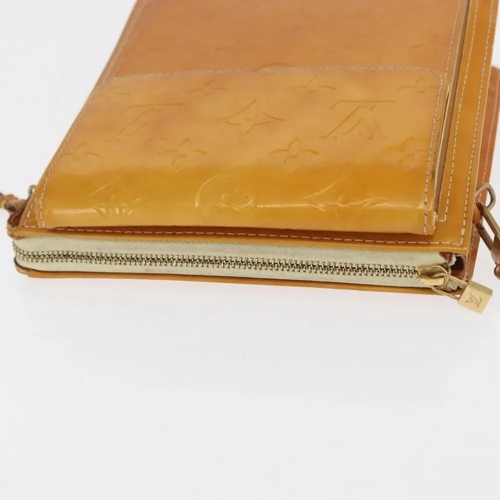 Louis Vuitton Monogram Vernis Motto Pouch Lime Yellow